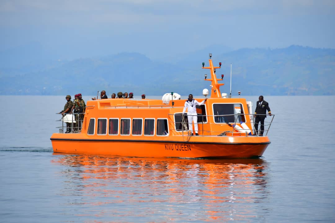 The orange Kivu Queen on Lake Kivu