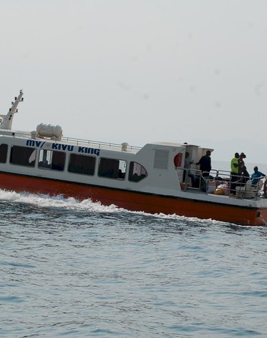 MV Kivu King crossing Lake Kivu