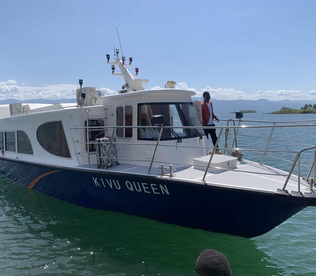Le Kivu Queen à quai